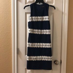 Navy and White dress